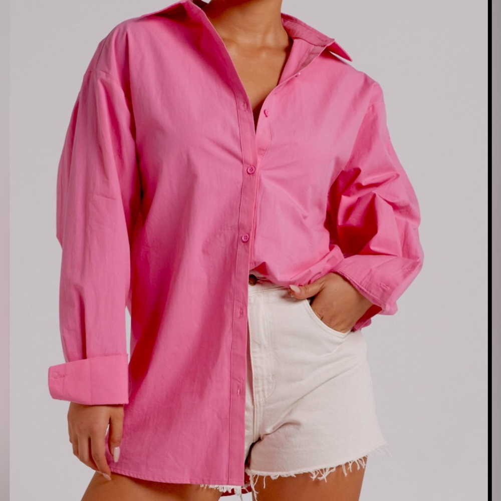 Talbots Rose Wrinkle Resistance Cotton Button Down Size 4